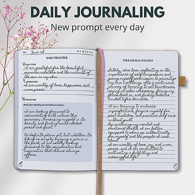 Life & Apples Tune-in Journal for Women: Mental Health Journal for Anxiety and Stress Relief, Guided Journal with Prompts