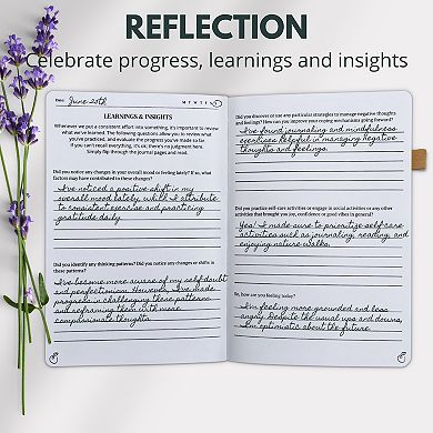 Life & Apples Tune-in Journal for Women: Mental Health Journal for Anxiety and Stress Relief, Guided Journal with Prompts