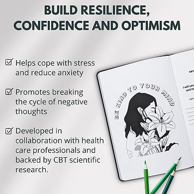 Life & Apples Tune-in Journal for Women: Mental Health Journal for Anxiety and Stress Relief, Guided Journal with Prompts