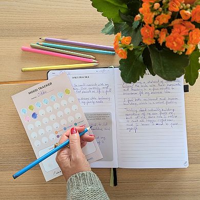 Life & Apples Tune-in Journal for Women: Mental Health Journal for Anxiety and Stress Relief, Guided Journal with Prompts