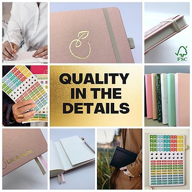 Life & Apples Tune-in Journal for Women: Mental Health Journal for Anxiety and Stress Relief, Guided Journal with Prompts