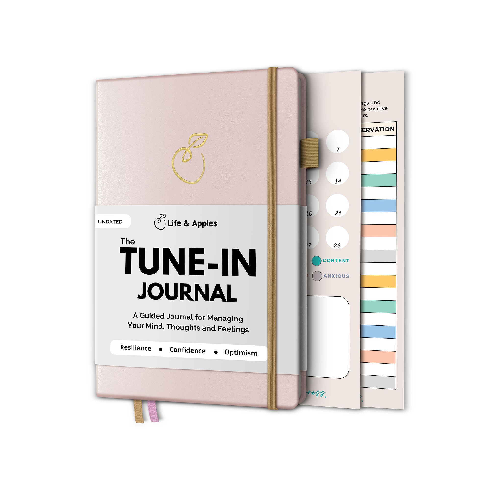 Life & Apples Tune-in Journal for Women: Mental Health Journal for Anxiety 