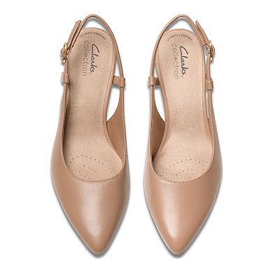 Clarks® Kepley Lane Women's Leather Slingback Pumps