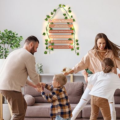 Life & Apples Positive Affirmations "Family Matters" Wall Decor