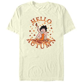 Men's Betty Boop Hello Autumn Graphic Tee