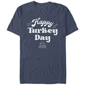 Men's Friends Happy Turkey Day Graphic Tee