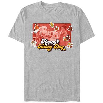 Men's Friends Happy Turkey Day Graphic Tee