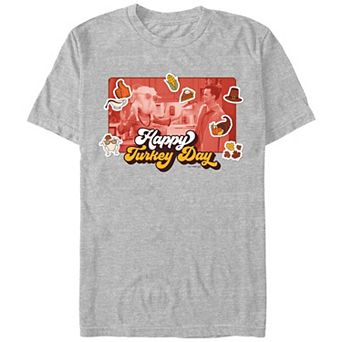 Men's Friends Happy Turkey Day Graphic Tee