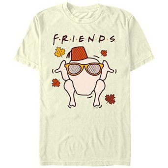 Men's Friends Autumn Turkey Dance Graphic Tee