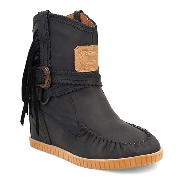 Dingo Montauk Women's Leather Boots - Black (6.5)