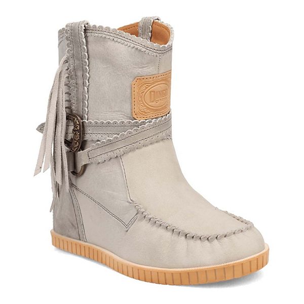 Dingo Montauk Women's Leather Boots - Off White (7.5)