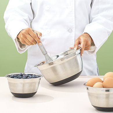 JoyJolt 7-Piece Steel Mixing Bowl Set