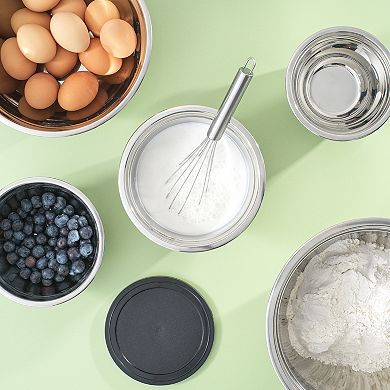 JoyJolt 7-Piece Steel Mixing Bowl Set