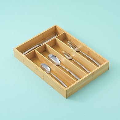 JoyJolt 5 Slot Bamboo Drawer Organizer