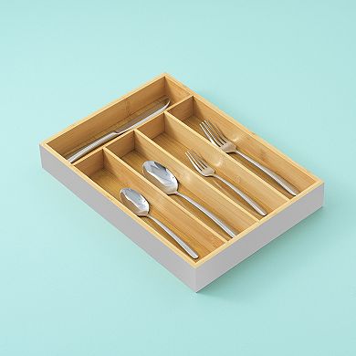 JoyJolt 5 Slot Bamboo Drawer Organizer