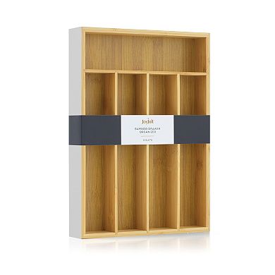 JoyJolt 5 Slot Bamboo Drawer Organizer