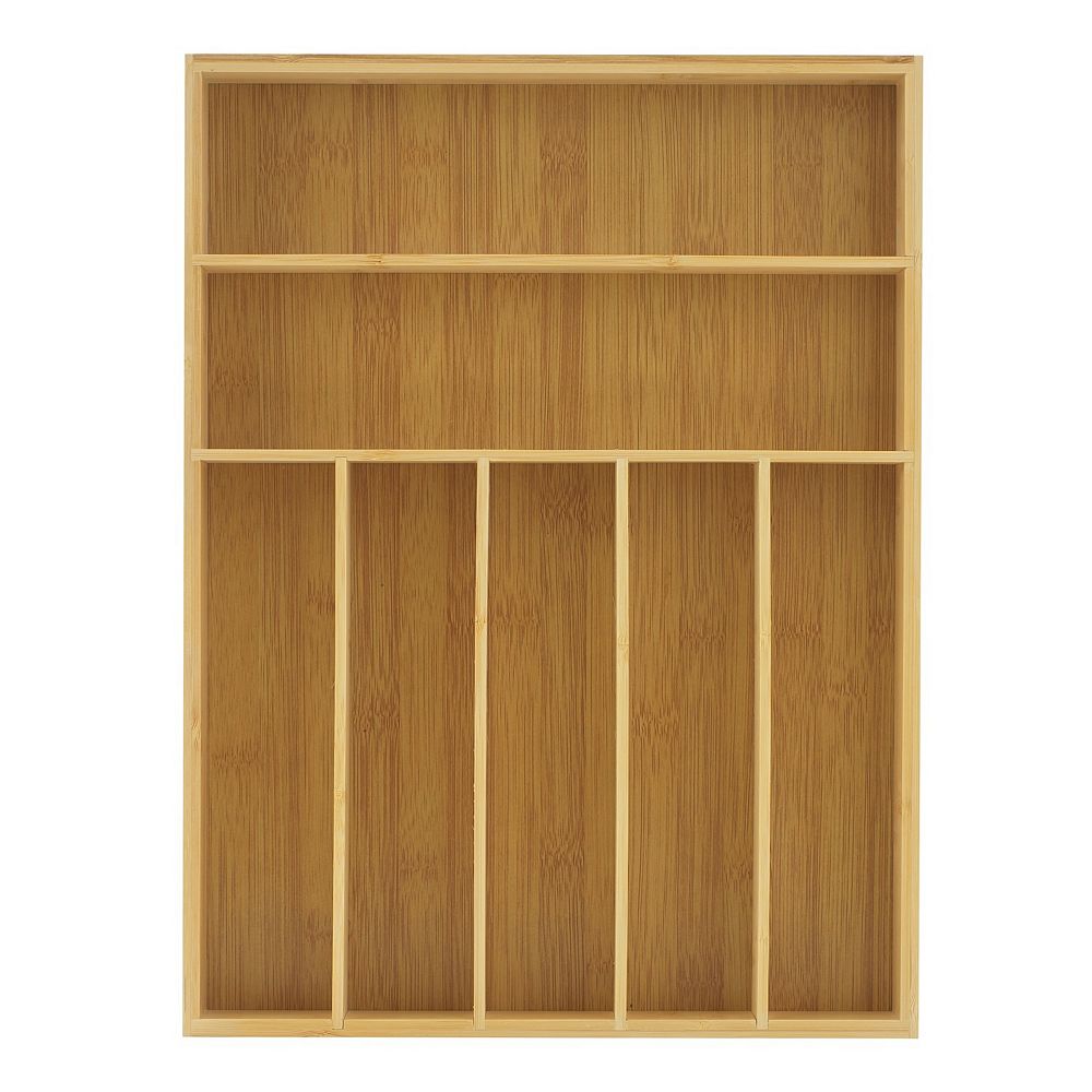 JoyJolt Bamboo 7-Slot Bamboo Organizer