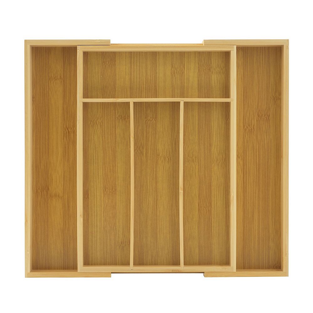 JoyJolt Bamboo Expandable Drawer Organizer