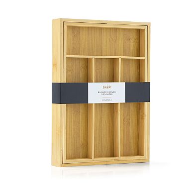 JoyJolt Bamboo Expandable Drawer Organizer