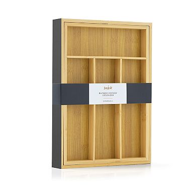 JoyJolt Bamboo Expandable Drawer Organizer