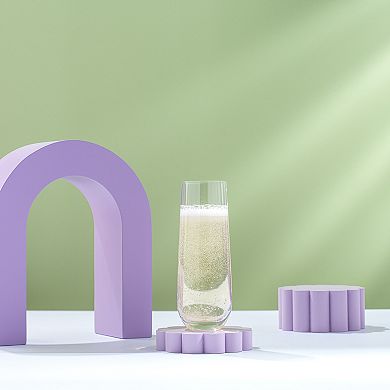 JoyJolt Milo 8-pc. Champagne Glass Set