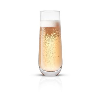 JoyJolt Milo Stemless Champagne Flute 4-pc. Set