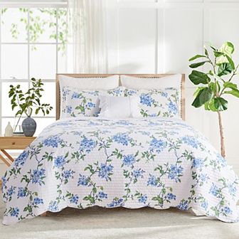 Draper James Darlene 3 pc Reversible Scalloped Quilt Set
