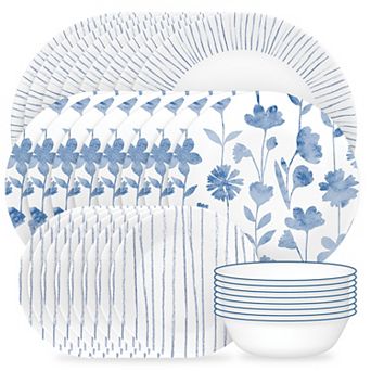 Corelle® Botanical Stripes 32 pc Dinnerware Set, Service for 8