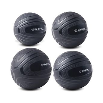 Bintiva Textured Slam Ball Kit - Black 10, 15, 20, 25 Lbs