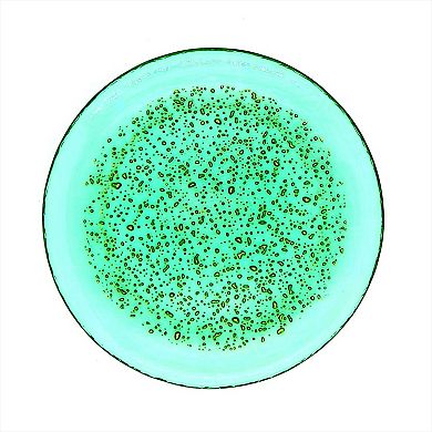 8.5 Inch Modern Glass Salad Plate with Luxe Pebble Texture for Stylish Tablescapes, 1 piece