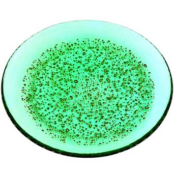 8.5 Inch Modern Glass Salad Plate with Luxe Pebble Texture for Stylish Tablescapes, 1 pc