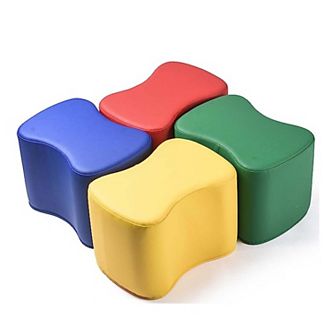 Butterfly Modular Soft Seating - Set Of 4 - Primary Colors