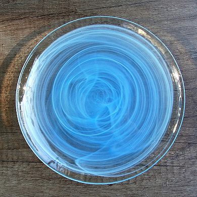 Set of 2 - Handmade Centrifuge Glass Plate With Modern and Stylish Dinnerware