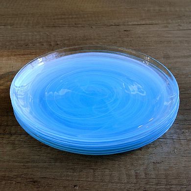 Set of 2 - Handmade Centrifuge Glass Plate With Modern and Stylish Dinnerware