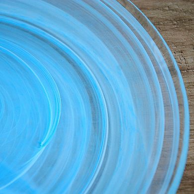 Set of 2 - Handmade Centrifuge Glass Plate With Modern and Stylish Dinnerware