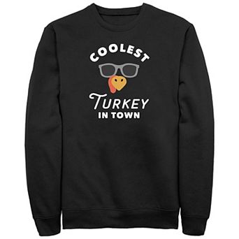 Men's Coolest Turkey In Town Graphic Fleece
