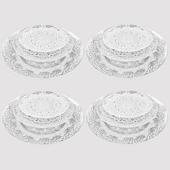 Elevate Dining with Handmade Glass Dinnerware - Set of 12