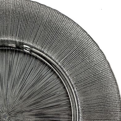 Glass Charger Plate for Dinner Parties and Events - Set of 8