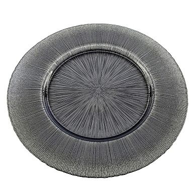 Glass Charger Plate for Dinner Parties and Events - Set of 8