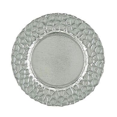 Abstract Rim Pattern Charger Plate Perfect for Any Dining Occasion - Set of 12