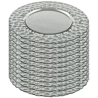 Abstract Rim Pattern Charger Plate Perfect for Any Dining Occasion - Set of 12