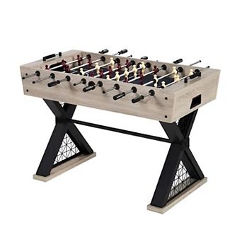 Industrial Style 48-Inch Foosball Table with X-Leg Design Ideal for Game Room