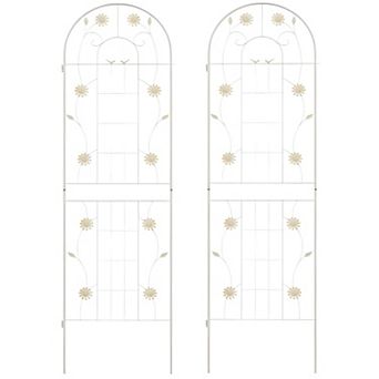 2-Pack Steel Garden Trellis Perfect for Outdoor Climbing Plants and Vines