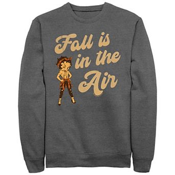 Men's Betty Boop Fall Is In The Air Graphic Fleece