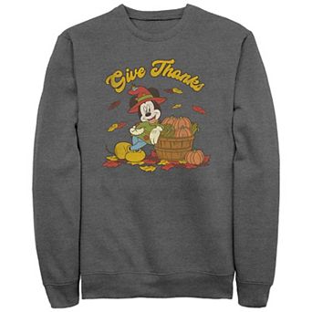 Disney's Mickey Mouse Thankful Vibes Men's Graphic Fleece