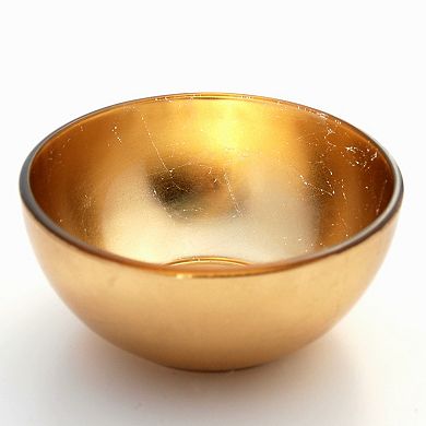 Gilded Glass Side Bowl Set Ideal for Sophisticated Dining and Special Occasions