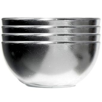 Gilded Glass Side Bowl Set Ideal for Sophisticated Dining and Special Occasions
