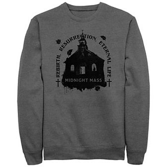 Men's Midnight Mass Black Church Graphic Fleece