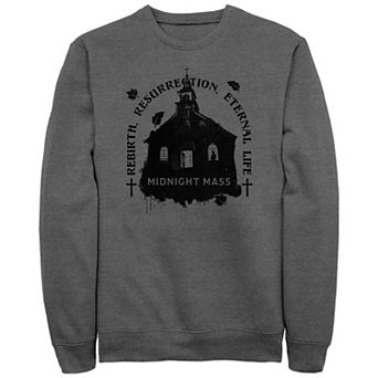 Men's Midnight Mass Black Church Graphic Fleece