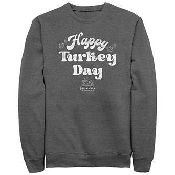 Men's Friends Happy Turkey Day Graphic Fleece